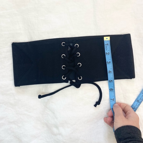 Zara Lace up Wide Stretchy Waist Belt - Picture 4 of 7